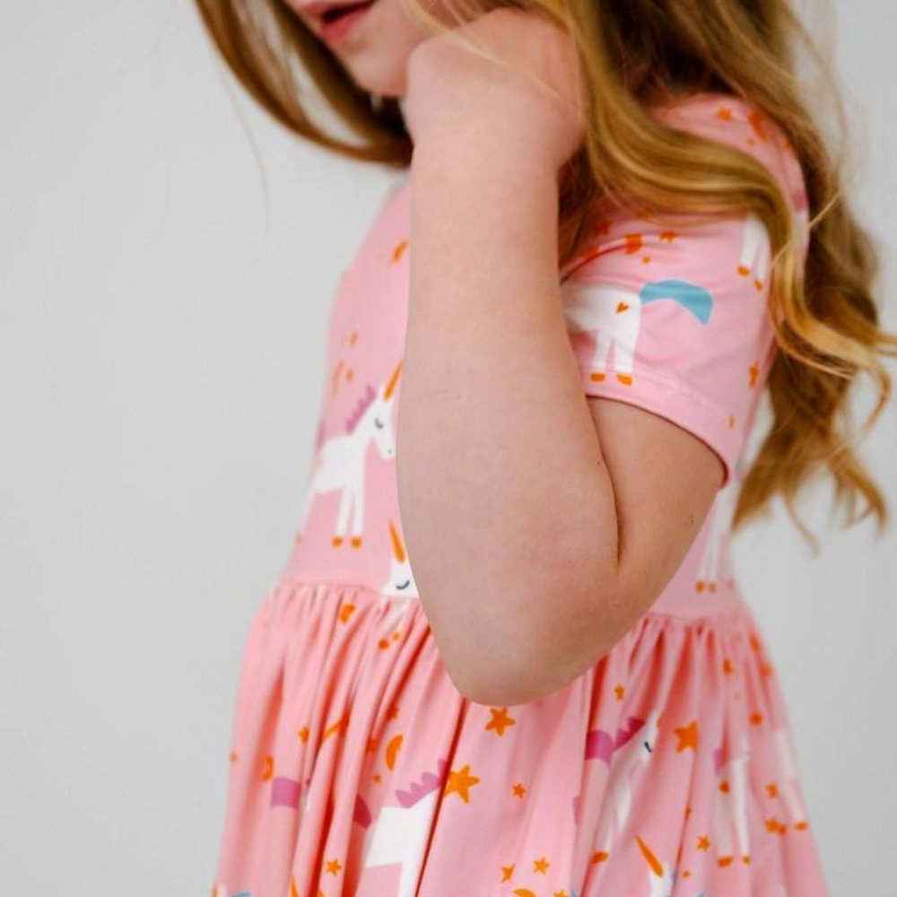 Mila & Rose Sweet Dreams Short Sleeve Twirl Dress